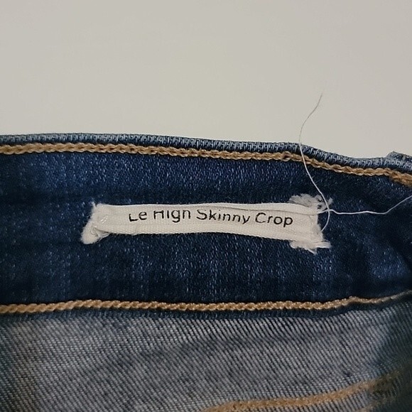FRAME Le High Skinny Crop Gaby Distressed Jeans size 27 - Picture 8 of 9